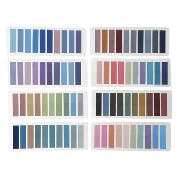 1600шт 80 Цветных Записываемых Липких Вкладок Morandi, Перемещаемый Цветной Маркер Страницы