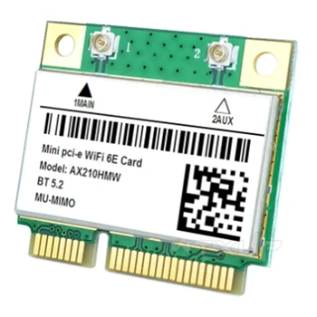 Wifi 6E AX210HMW Mini PCI-E Wifi Карта AX210 802.11Ax/Ac 2,4 G/5G BT5.2 Беспроводной адаптер Для игрового ноутбука
