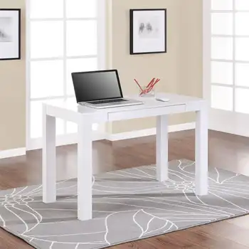 Компьютерный стол с выдвижным ящиком, Белый письменный стол l-образной формы Офисный стол L-образной формы с выдвижными ящиками Письменный стол L-образной формы Белый офисный стол l-образной формы с выдвижным ящиком