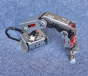 Новая модель промышленной робототехники с роботизированной рукой 4 DOF с присоской MG996 Сервоприводы для Arduino DIY STEM Toys