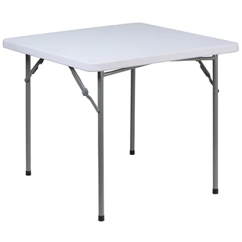 Складной 35-дюймовый стол - прочный складной стол для улицы и помещения, идеально подходящий для кемпинга и пикника, карточного столика или стола для рукоделия